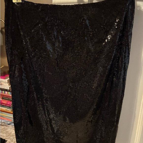 Calvin Klein Black Sequin Party Skirt - Picture 2 of 4